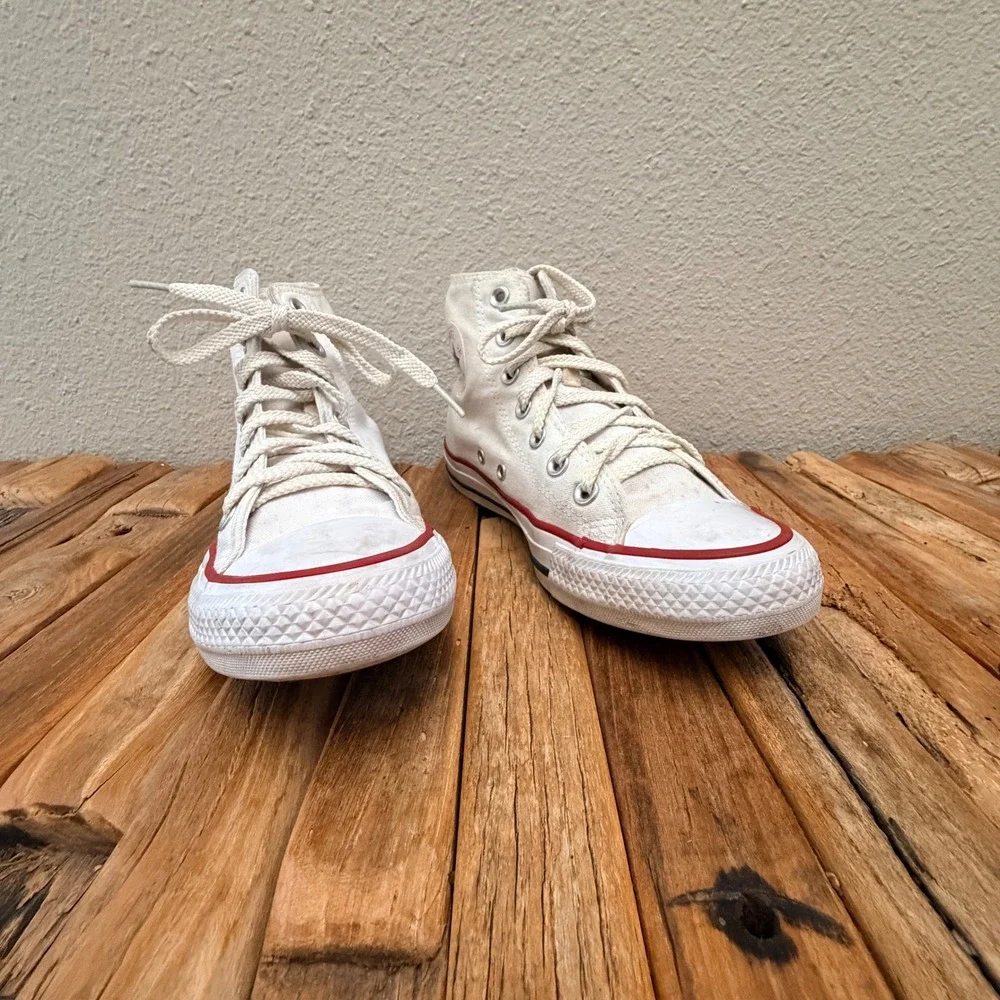 Converse All Star Chuck Taylor High Top White Canvas Women's Shoes 1039 - Picture 3 of 7